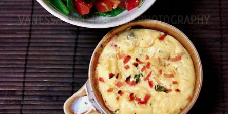 Baked Ricotta with Salad
