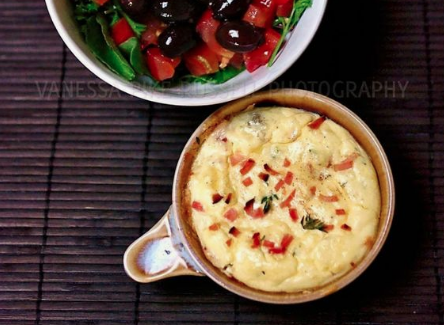 Baked Ricotta with Salad