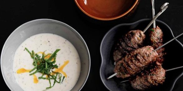 Shane Delia: Guitta Maroun’s mint and yoghurt soup with grilled goat kofta