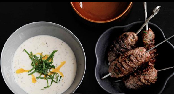Shane Delia: Guitta Maroun’s mint and yoghurt soup with grilled goat kofta