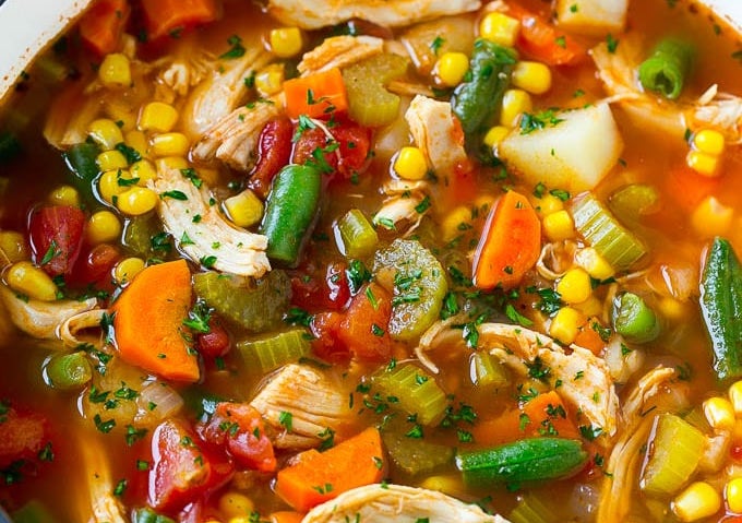 Recipe: Chicken and Vegetable Soup - An Instant On The Lips