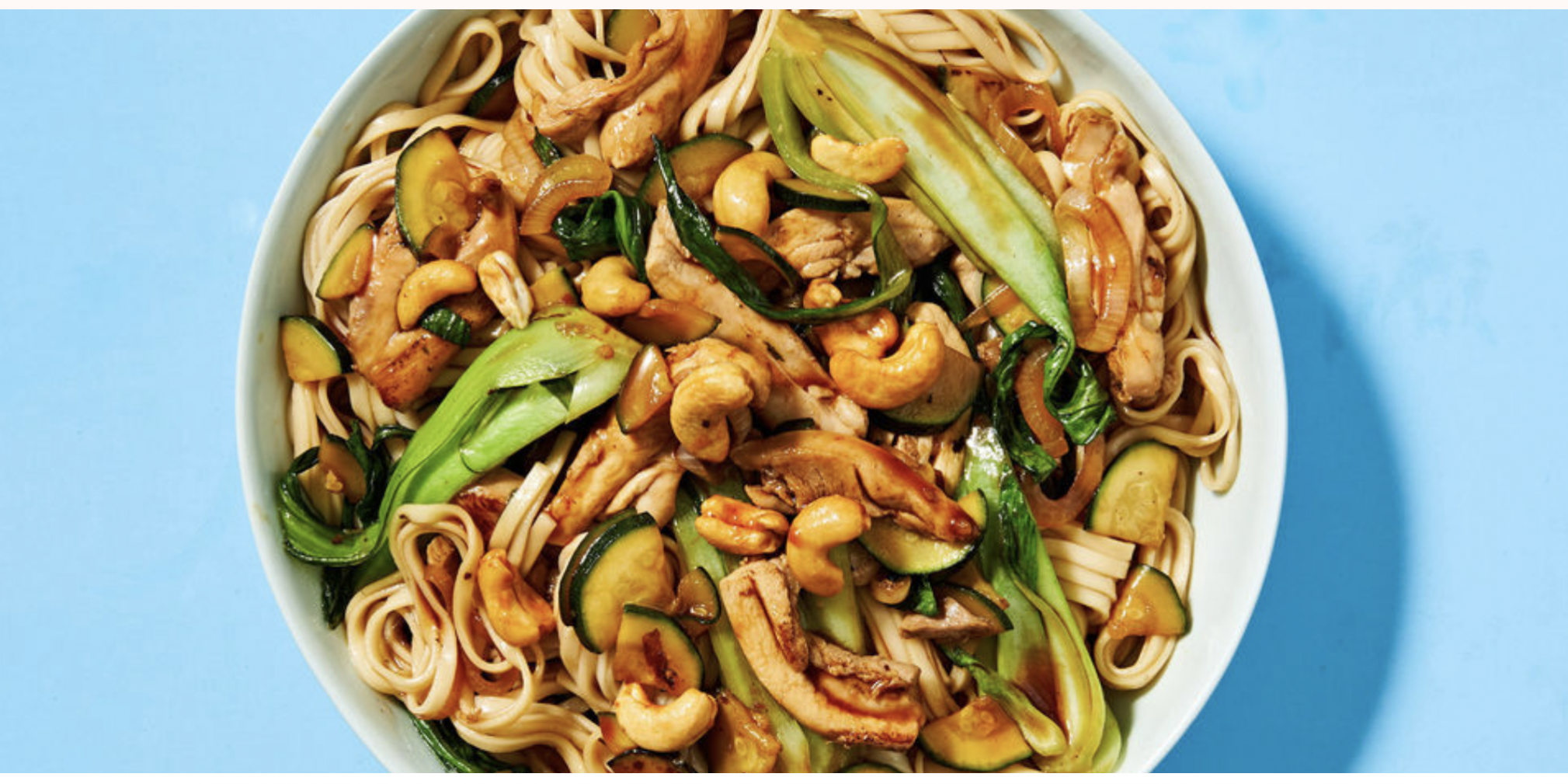 Chicken and Cashew Stir-Fry with Hokkien Noodles